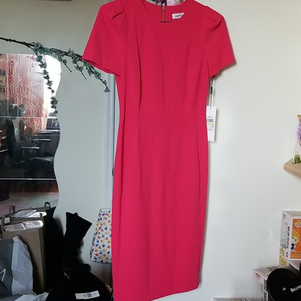 Pink Calvin Klein Work Dress - sz. 4